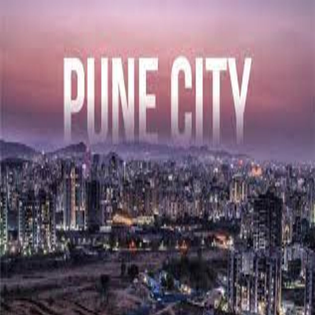 The Pune city night view is looking so beautiful.